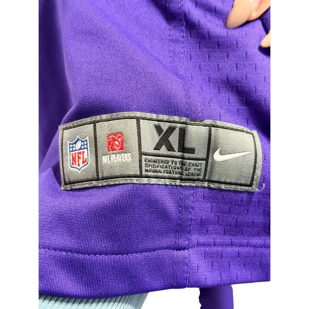 Youth XL Nike Justin Jefferson Purple Minnesota Vikings Game Jersey #18